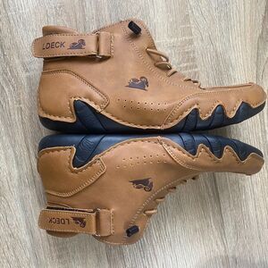 L Deck Women's Brown Suede Ankle Boots Size 35